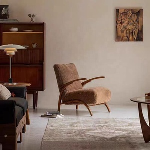 Poltrona Singola in Stile Retrò Francese, Design <span class=keywords><strong>Moderno</strong></span> Trapuntato, <span class=keywords><strong>Sedia</strong></span> Relax <span class=keywords><strong>per</strong></span> <span class=keywords><strong>Soggiorno</strong></span>, Hotel o Appartamento, Ideale <span class=keywords><strong>per</strong></span> Bar - Product Image 4
