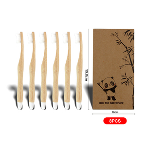 Set di Spazzolini da Denti in Bambù Organico con Setole Extra Morbide per Uso Quotidiano Familiare - Product Image 3