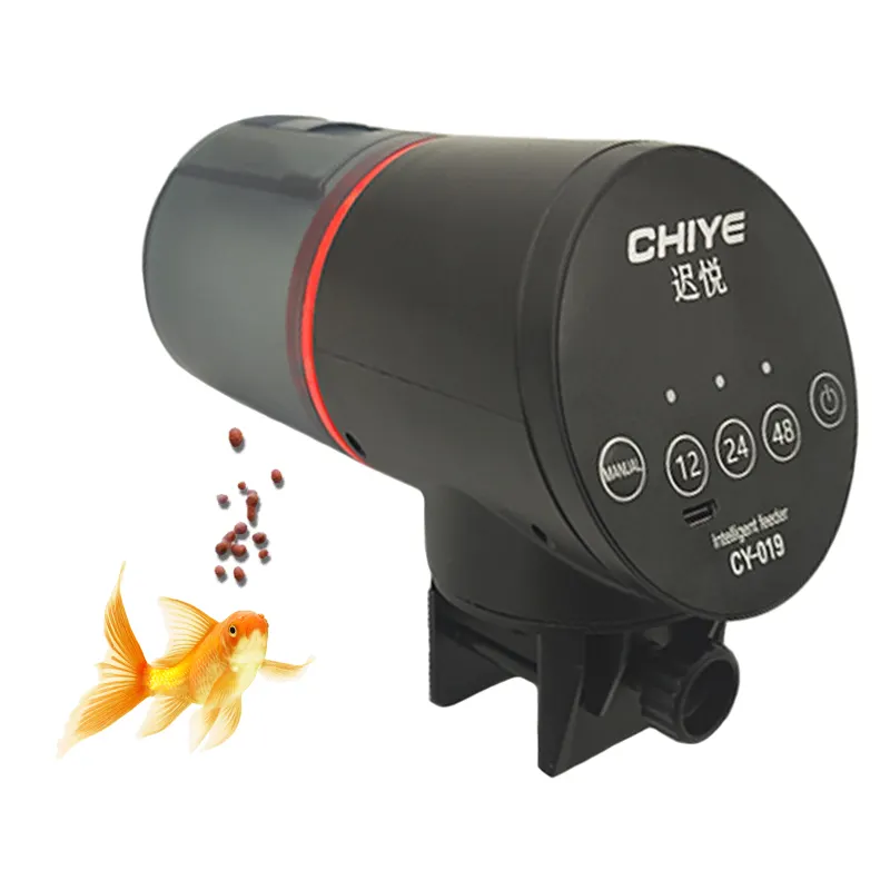 Aquarium Fish Tank Timed Carp Koi Smart Fish Food Feeder Automatic Rechargeable