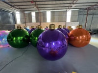 Ballon gonflable géant personnalisé pour l'extérieur Publicité en PVC Ballon gonflable étanche suspendu de couleur LED