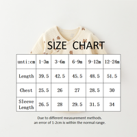 Bodysuit Bayi Lengan Panjang Katun, Onesie Bayi Customizable Unisex, Kancing Tekan, Lembut, Bernapas, Romper Bayi Custom