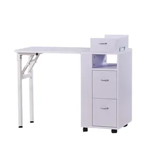 Hengzhuo Accept Salon Furniture OEM black / white metal Nail table for sale