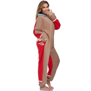 Spedizione Gratuita: <span class=keywords><strong>Pigiama</strong></span> Natalizio da Donna a Forma di Omino di Pan di Zenzero, Abbigliamento da Notte Trendy <span class=keywords><strong>in</strong></span> <span class=keywords><strong>Pile</strong></span> - Product Image 2