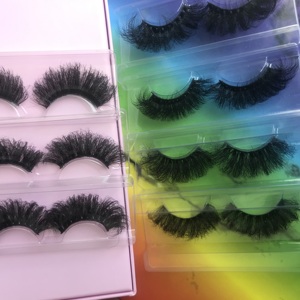Spike Lashes Vendeur de faux cils vaporeux en faux vison fait à la main 25mm <span class=keywords><strong>Manga</strong></span> Vendeur de cils à bande complète - Product Image 1