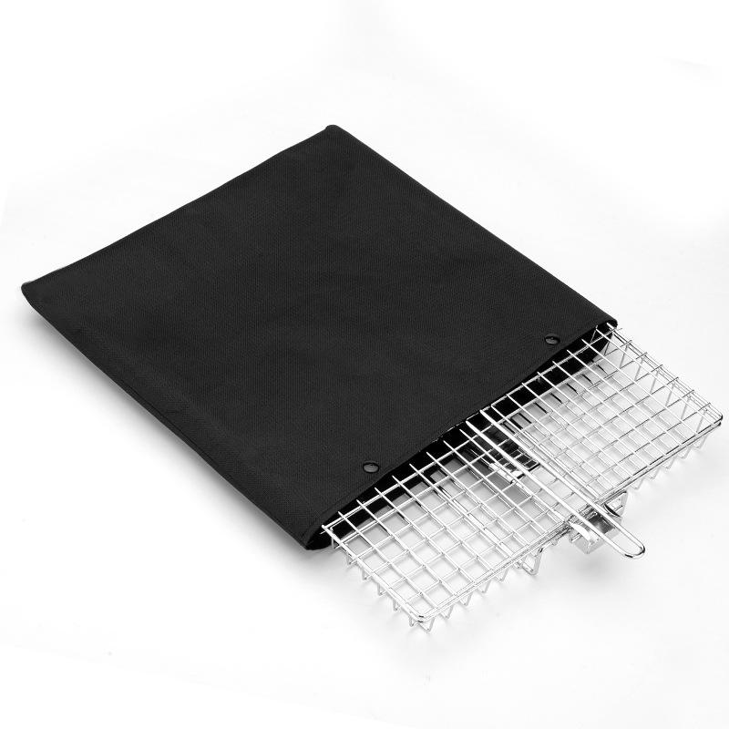 ตะกร้าปิ้งย่างสีขาว (แพ็คเกจถุงเก็บสีดำ)