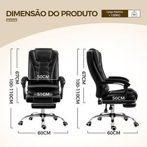 Silla <span class=keywords><strong>de</strong></span> Oficina Ejecutiva BOSS <span class=keywords><strong>de</strong></span> Respaldo Alto a Precio Económico, Silla <span class=keywords><strong>de</strong></span> <span class=keywords><strong>Trabajo</strong></span> Ergonómica Ajustable <span class=keywords><strong>de</strong></span> Cuero PU con Ruedas - Product Image 2
