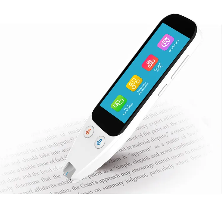 XueZhiYou-escáner de color blanco de alta sensibilidad, servicio de fábrica, bolígrafos, traductor, con pantalla táctil