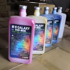 Pabrik asli Galaxy Ink Eco Solvent untuk Xp600/dx5/dx7/i3200 tinta nonair ramah lingkungan Galaxi Galaxy Eco tinta nonair