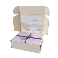 Caja de Cartón Corrugado Kraft para Envíos Postales, Impresión Personalizada, Embalaje de Regalos de Lujo para Cosméticos y Maquillaje