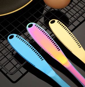 Utensil Restaurant Family Use Cream Cheese Knives 3 in 1 Stainless Steel <b>Butter</b> Knife Spreader With Different Color - Product Image 3