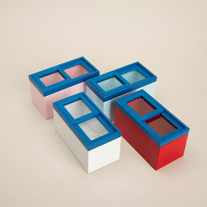 Escala 1:12 DIY juguete de madera casa de muñecas congelador en miniatura refrigerador accesorios de tiro con Mini modelo de muebles para jugar - Product Image 1