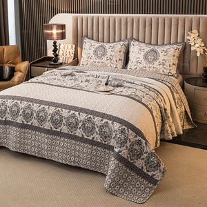 Baru Eclectic Queen Set aman ramah kulit 3-PC dicetak selimut Bohemian dengan sarung bantal yang serasi - Product Image 1