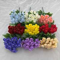 Grand bouquet de fleurs artificielles en soie, hortensia, 22 têtes, 4 fourches, 103 cm, fleurs décoratives faites à la main pour mariage et maison