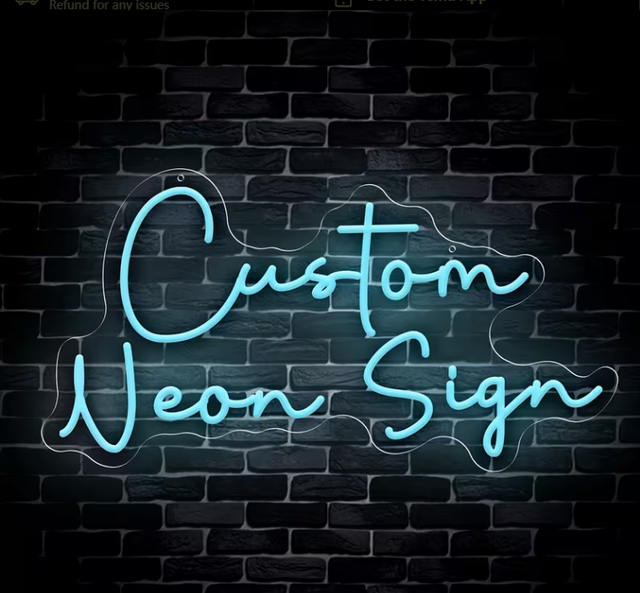 Personalized USB-Powered Acrylic Double-Row LED Neon Sign Custom Text/Name/Logo Neon Light