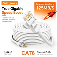 Câble réseau Ethernet Cat6 UTP RJ45 CCA, 1m-3m-10m-50m, plaqué or, compatible PoE, testé pour caméras IP CCTV et centres de données