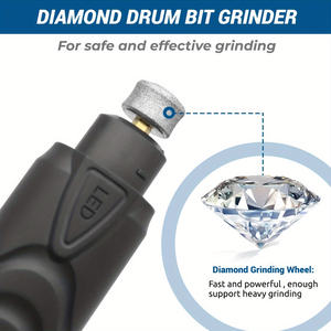 ペットネイルグラインダー低ノイズ & 振動LED充電式犬の爪ケアツールすべての品種のためのプラスチックペットスマートドッグネイルグラインダー - Product Image 3