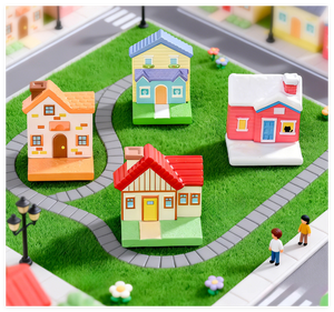 Kit de <span class=keywords><strong>jardin</strong></span> <span class=keywords><strong>zen</strong></span> miniature 3D coloré, micro-paysage, décoration de la maison, sculpture miniature de maison, petite figurine, artisanat en résine, jouets pour enfants - Product Image 5