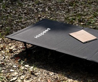 Lit de camp de voyage portable HISPEED Lit de camping léger en aluminium pliable Lit de civière de camping