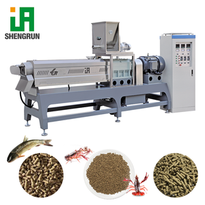 Usine de fabrication d'aliments pour poissons en granulés flottants, machine extrudeuse automatique peu coûteuse pour aliments aquatiques pour poissons - Product Image 1