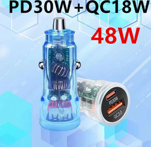 Chargeur de voiture électrique PD 30W + QC 18W Charge rapide avec alimentation efficace et fonction QC3.0 - Product Image 2