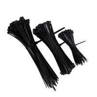 Attaches de câbles en nylon 66 auto-bloquantes noires de taille personnalisée, écologiques, IGOTO, 100 pièces, pour usage industriel