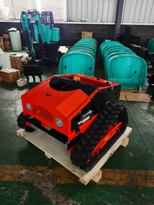 ATV mini robot moteur à essence électrique tondeuse à gazon tracteur chenille en caoutchouc 4 roues motrices vente en gros - Product Image 5