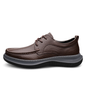 Nouveaux modèles 2025 – Meilleure vente : Chaussures mocassins pour hommes, chaussures <span class=keywords><strong>bateau</strong></span> en <span class=keywords><strong>cuir</strong></span> de vache véritable, à lacets, décontractées et habillées, avec soutien de la voûte plantaire, grande taille 46, qualité supérieure - Product Image 5