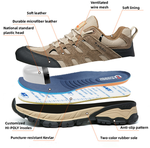 Scarpe di Sicurezza Isolanti Elettriche per Elettricisti, Antiscivolo, con Puntale in Plastica e Suola in Gomma - Product Image 3