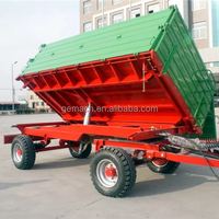 Haute qualité 5x8 hydraulique benne remorque tracteur agricole utiliser 24 \ "côtés 5,200lb essieu nouvelle Construction engrenages freins Agriculture