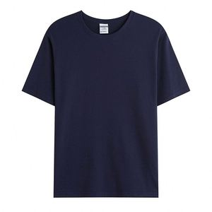 เสื้อยืดคอกลมปักลายพิมพ์ลายตามสั่งทรงหลวมไหล่ตกสำหรับผู้ชาย - Product Image 3