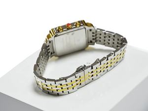Meilleures ventes, marque privée, plaque d'or jaune, pierres CZ, <span class=keywords><strong>bracelet</strong></span> en acier inoxydable, Index diamant, montres de mode pour femmes - Product Image 4