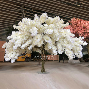 Arbre à fleurs artificielles blanc personnalisé en gros pour décoration de mariage intérieure et extérieure - Product Image 2