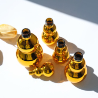 Bouteille d'huile essentielle en verre de gourde de couleur personnalisée bouteille de parfum