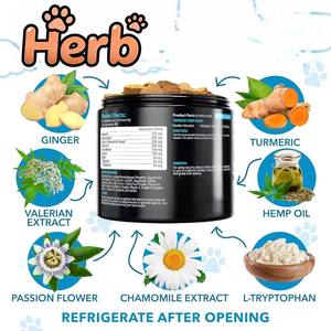 Golosinas Blandas de Alta Proteína para Perros, Marca Privada OEM/ODM, Apoyo Inmunológico, Salud Digestiva, Manzanilla Orgánica, Flor de la Pasión - Product Image 3