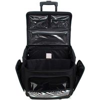 Sac fourre-tout universel pour machine à coudre géométrique, mallette de luxe Portable, motif vague, rangement du roulage, pour artisanal à double roues