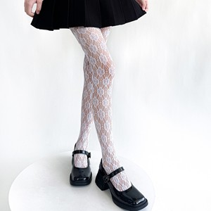 Meias de Renda Branca com Flores Vazadas Estilo Francês Retrô para Mulheres, Nova Coleção Primavera Verão - Product Image 6