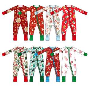 Weiwei Rts бамбуковая Пижама с загадочной коробкой, готовые к отправке комплекты из 2 предметов, Мягкие осенние узоры, рождественские пижамы, таинственные боксы - Product Image 1