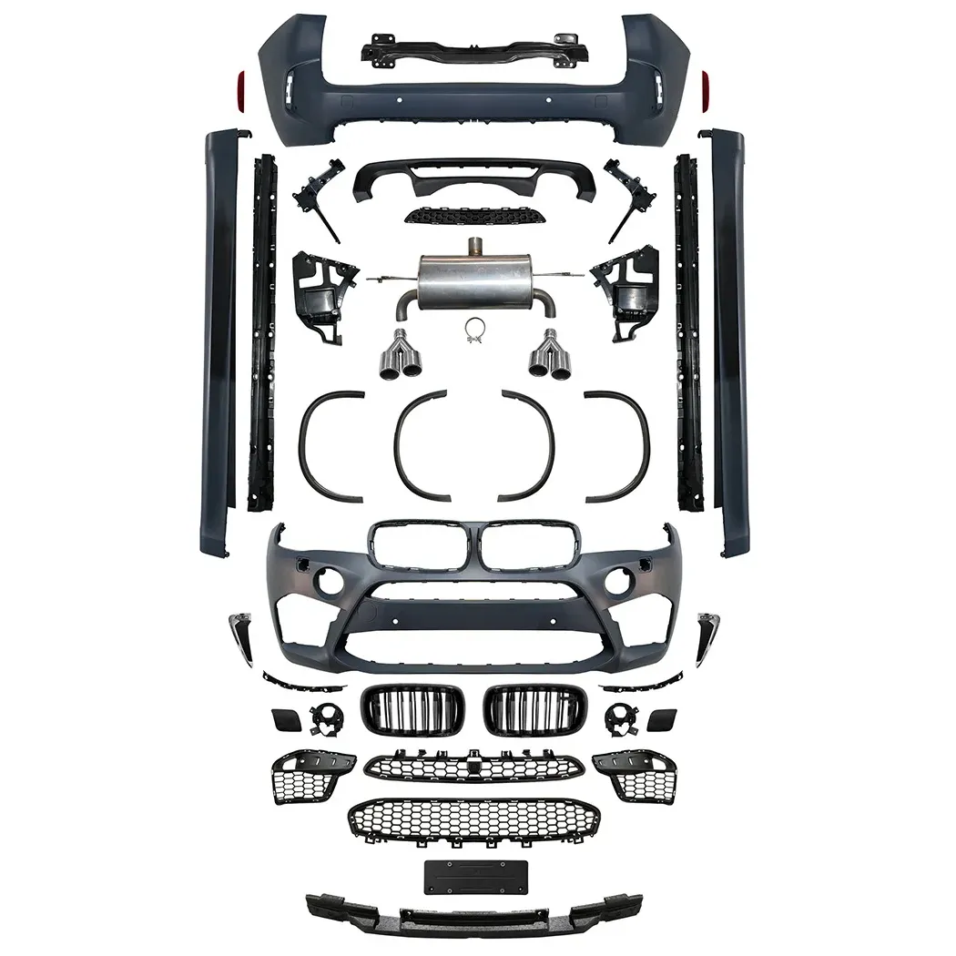 ホットセールF15ボディキットフロントリアバンパーBMWX5F15サイドスカートアップグレードX5MボディキットBMW X5 F15 2013-2018