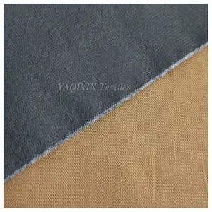 Produk baru 185gsm 97% katun 3% spandeks kecil bergaris Jacquard peregangan kemeja kain Korea dan Jepang celana kasual kain