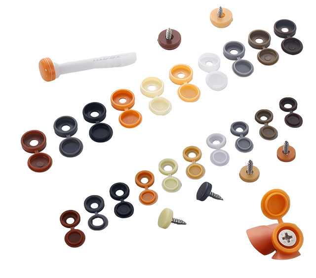 Plastic Screw Caps for Furniture-M4/M5/M6 Models Durable Dustproof Waterproof Easy Installation Decorative Concealing Covers