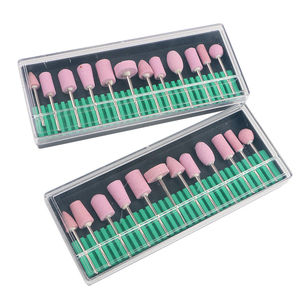 Thạch anh chà đá 12 cái móng tay khoan bit phay cắt móng tay móng chân máy đánh bóng điện đầu móng tay tập đệm Salon - Product Image 4