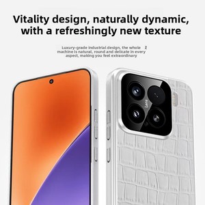 เคสโทรศัพท์ Xiaomi 15Pro/15 รุ่นใหม่ ผิวสัมผัสหนัง ป้องกันการตกกระแทก เคสนิ่ม ขอบชุบเงิน - Product Image 2