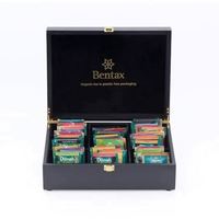 Boîte à thé thématique saisonnière KSA Jeddah en gros, emballage cadeau noir de luxe pour le thé Twinings, cadeau d'affaires et souvenir