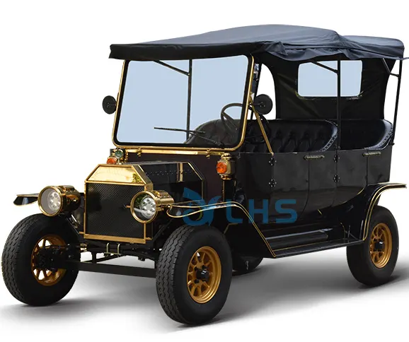 Mini autobús turístico clásico de 5 plazas personalizado, carrito clásico de golf eléctrico nuevo, coche clásico de turismo a la venta