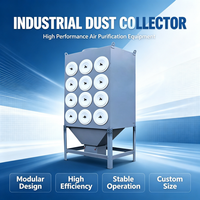Collecteur de poussière horizontal à cartouches avec filtre à jet pulsé et trémie de collecte pour l'atelier de transformation alimentaire