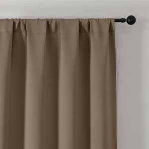 OWENIE Blackout Curtain <strong>Blinds</strong> - Rod Pocket Solid Thermal Insulated Window Treatment Blackout Drapes for Bedroom and Living Room - Product Image 3