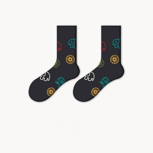 Chaussettes pour enfants personnalisées et durables, de haute qualité, en tissu polyester extensible, chaussettes tricotées pour filles, vente en gros - Product Image 2