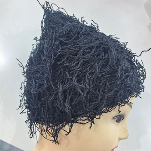 Gorro de punto corto de piel sintética estilo streetwear, unisex, hip hop, térmico, gorro de invierno grueso y cálido para exteriores. - Product Image 5