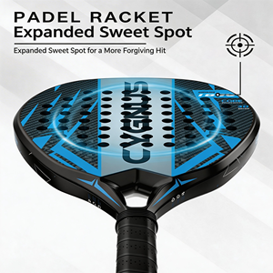 Raqueta de Pádel de Fibra de Carbono 18k, 3K Pure Carbon Cage, Mango Antideslizante, para Tenis y Playa, Logotipo Personalizado OEM, Profesional - Product Image 5