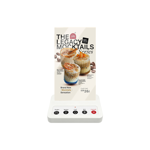 Wireless Restaurant Waiter Calling System Wide Range 5 Keys Table Card Call Button Paging System for Catering Food Court